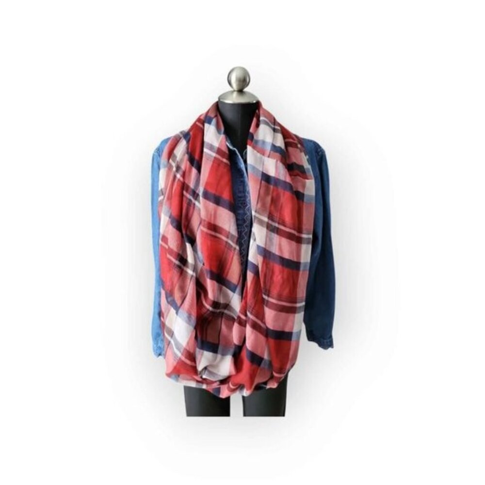 Plaid Infinity Scarf